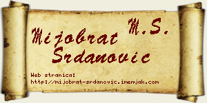 Mijobrat Srdanović vizit kartica